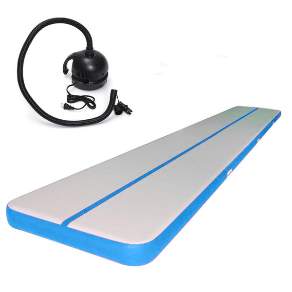 Blue Inflatable Air Floor For Sle DWF Inflatable Air Track Mat For Gymnastics Home Use Air Tumbling Mat