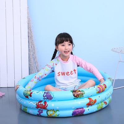 Kids Inflatable swimming pool 2019 Baby Boy Outdoor Cartoon Water fishing Ocean ball pool Babies Summer Toys