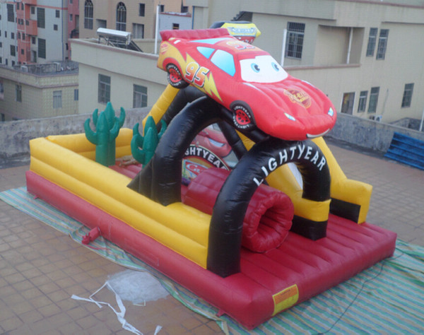 Inflatable castle, inflatable slide, inflatable bouncer Cars slide YLY-110