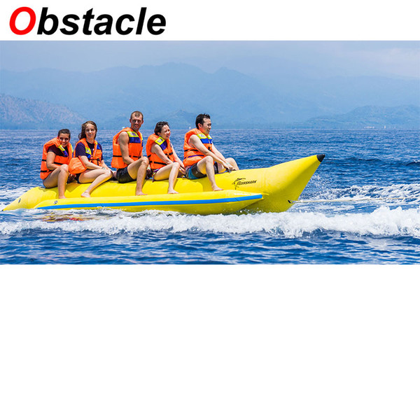 5 Passenger Inflatable water sport game banana boat inflatable towable tube for commercial open water area resort beach rental