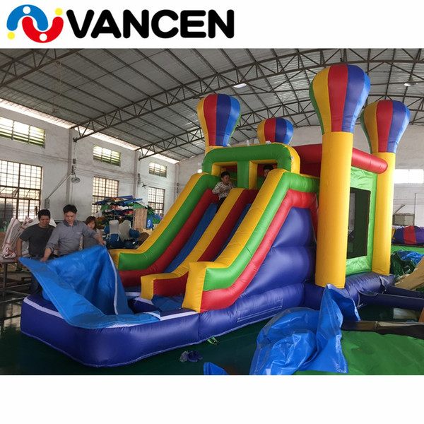 New design 7*4m jumping castle inflatable games for amusement park PVC bouncy castle inflatable jumping castle with slide