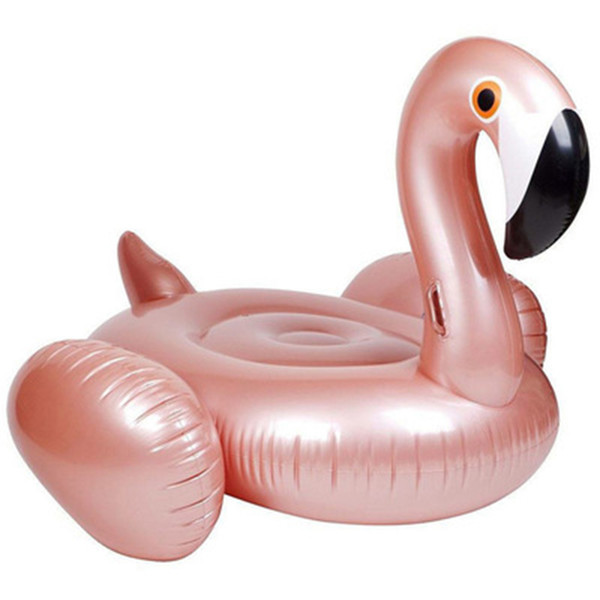 New rose gold flamingo floating row swimming mount swimming ring inflatable floating row adult models floating bed buoy