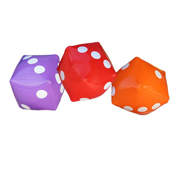 3pcs Childrens Dice Toys 35cm Big Inflatable PVC Educational Dice Toys Accessory for Gifts Party Favors Home Decor Pool Toy