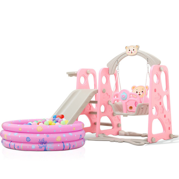 Children's Indoor Multi-functional Music Combination Slide Slide Swing Three-in-one Four-in-one Family Large Birthday Toy