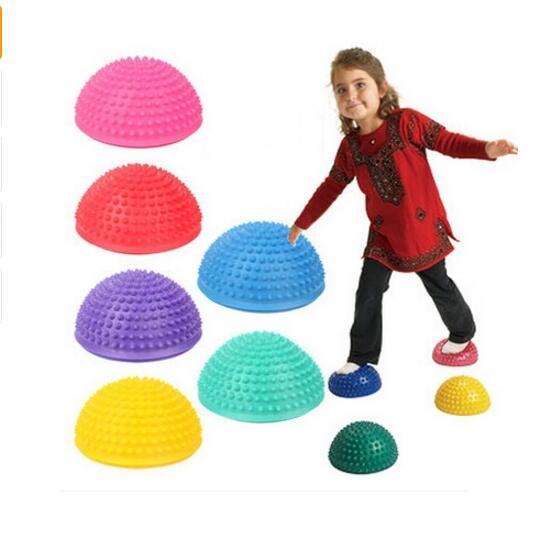 2PCS Hemispheres Stepping Stone Durian Massage Ball Kids Children Kindergarten Sensory Integration Balance Training Toys