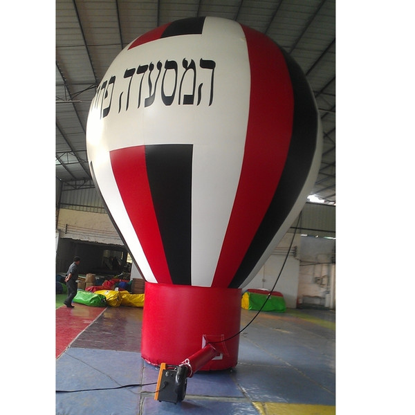 5m height inflatable advertising helium balloon PVC high quality inflatable hot air balloon for outdoor event