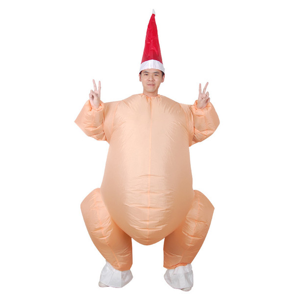 Thanksgiving Day Adults Inflatable Suit Funny Turkey Modelling Inflatable Costumes Toys Christmas Party Inflatable Props