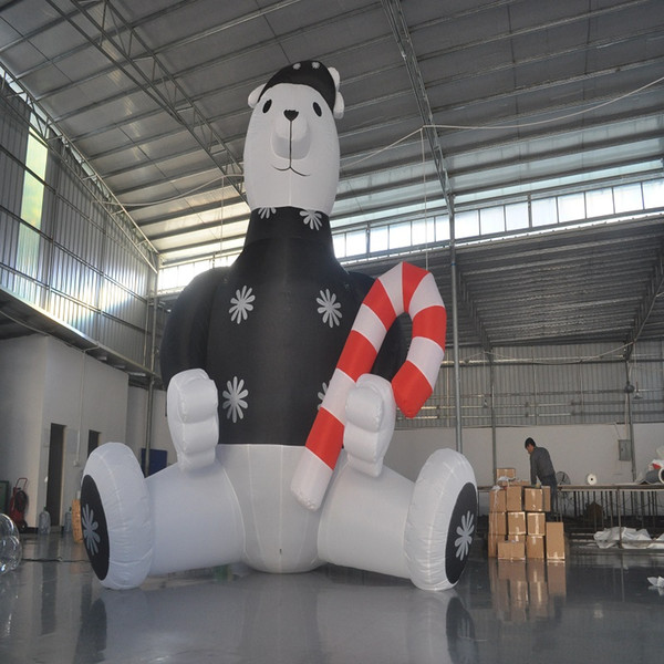 (specialty store) inflatable Snow bear Christmas Inflatable cartoon Christmas decorations Store display 6 M high Christmas bear