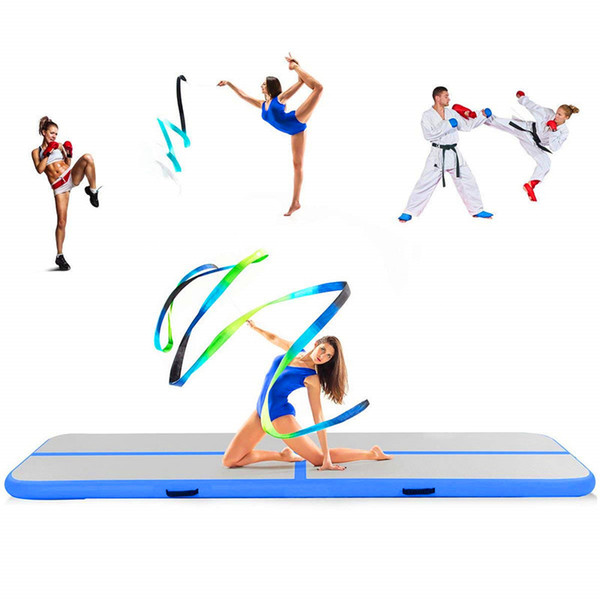 2*1*0.2m Inflatable Air Track Tumbling Gymnastic/Yoga/Taekwondo/Water Floating/Camping Foldable Training Anti-slip Mat