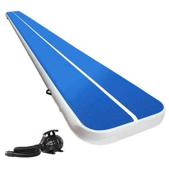 Guangzhou Factory Wholesale Inflatable Air Floor Cheap Price Inflatable Air Track Mat Blue Air Tumbling Mat