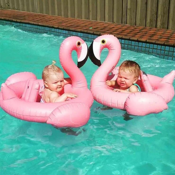 Baby Swimming Float Baby Seat Float Inflatable Flamingo Swan Pool Float Baby Summer Water Fun Pool Toy Kids Swimming ring