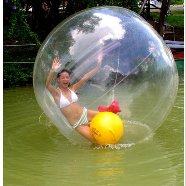 Water Walking Ball Dancing Sports Ball 2 M Dimater 0.8mm PVC German Zipper Fit For Children Playing On Rivers Lakes Parks Kids Outdoor Water