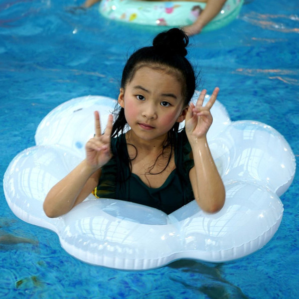 Baby Cloud Inflatable Ring Swimming Seat Float Swan Baby Swimming Pool Summer Fun Water Pool Toy Kids C87