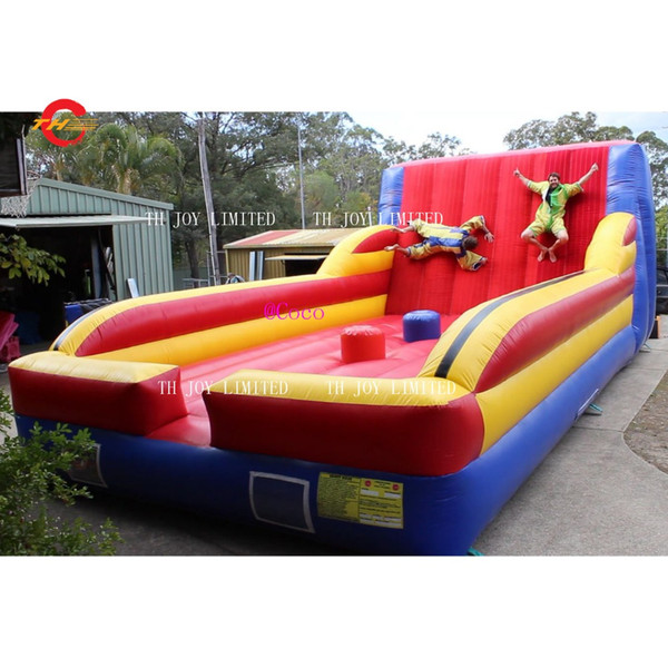 free sea shipment to port,Attractive Adult Magic Stick Wall Inflatable Jump Wall,2 in 1 inflatable joust game for adults