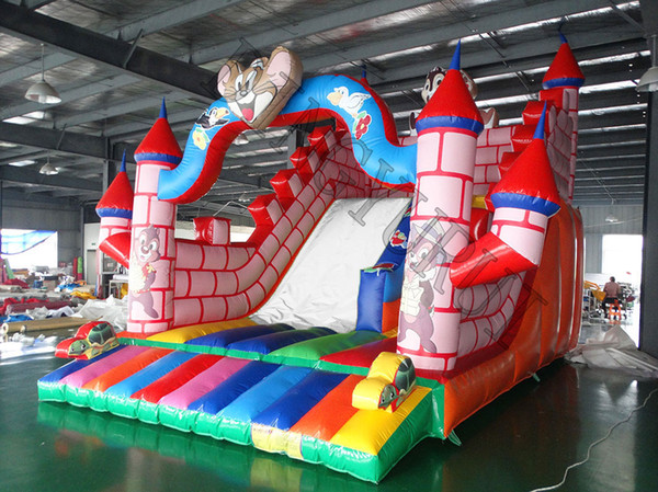 Factory price inflatable land slide for kids /PVC large inflatable slide for sale