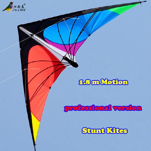 Wholesale-Free Shipping NEW LISTING 1.8m Power Professional Dual Line Stunt Kite With Handle And Line Good Flying Factory Outlet