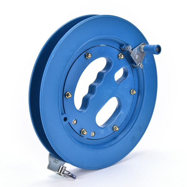 Quality Outdoor Round Blue Grip Plastic ABS 16cm 18cm 22cm Kite Reel Winder Fire Wheel Handle Tool Twisted String Line