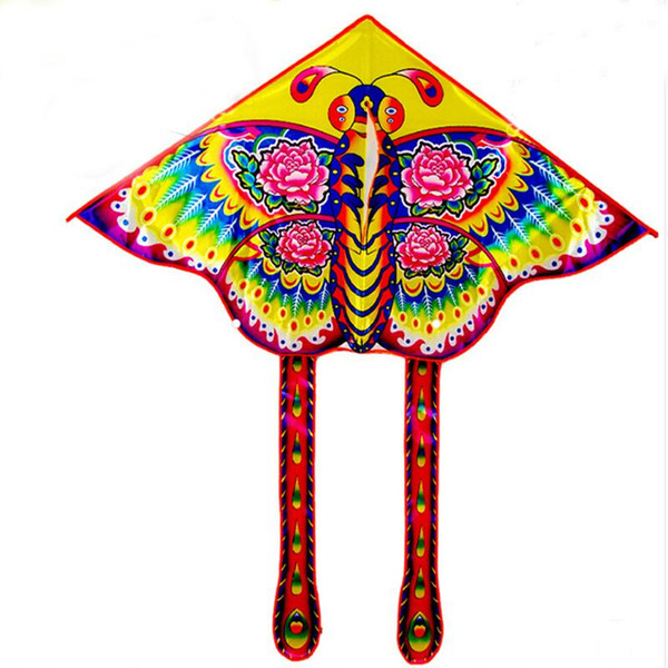 free shipping high quality children kite butterfly kite with handle line ripstop bird toy animal windsock flugdrachen