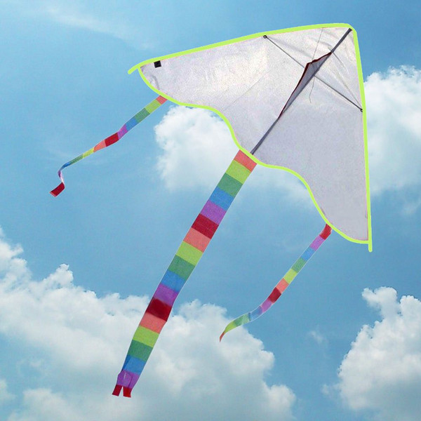 DIY Kite Painting without Handle Line Outdoor Toys Flying Papalote Toy Kite Nylon Ripstop Fabric Kite Cheap
