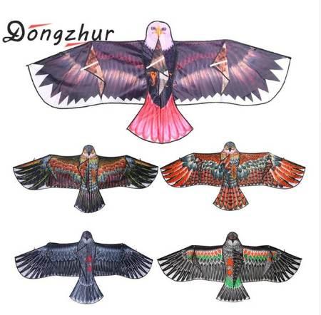 1.1m Flat Eagle Kite Big Fly Bird Kite For Children Flying Bird Kites Windsock Outdoor Toys Garden Cloth Funny Toys for Kids