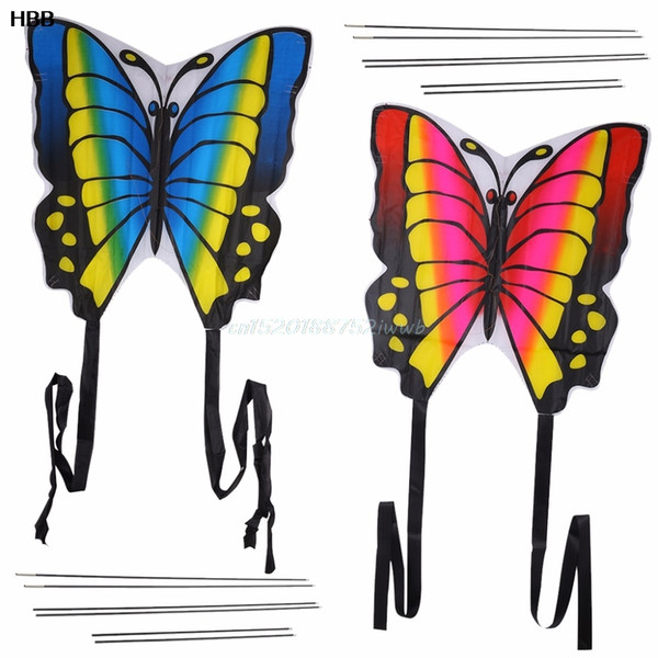 35 Inch Butterfly Kite Outdoor Toy Sport Gift for Kids Children With String Tail #T026#