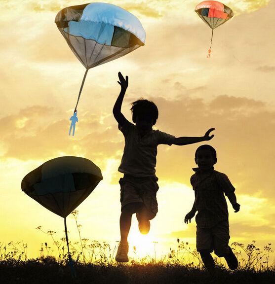 Hand Throwing Kids Parachute Play Toy Mini Skydiver Soldier Children's Educational Toys Outdoor Outdoor Sports Children outdoor Toys FFA042