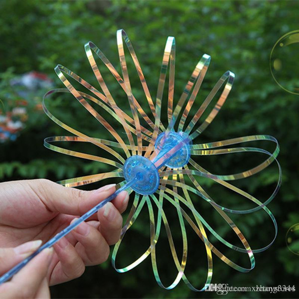 Wholesale-1Pc Funny Plastic Colorful Outdoor Soap Bubble Shook Stick Blowing Play Juggle Amused Active Wands Toys Gifts for Children Kids
