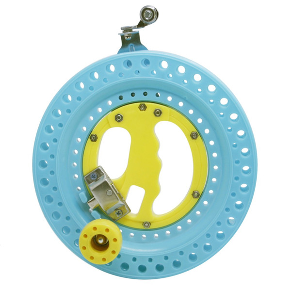 8.7in / 22CM ABS Plastic Kite Reel Winder Blue Lockable Kite Line Reel Kids Children Outdoor Sport Toys Kites Accessories