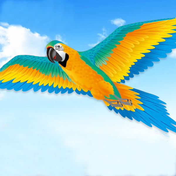 New 188cm Super 3D Parrot Kite Stereo Parrot Kite Easy to Fly Outdoor Fun Sport Toys For Children and Adults Gift Good Quality