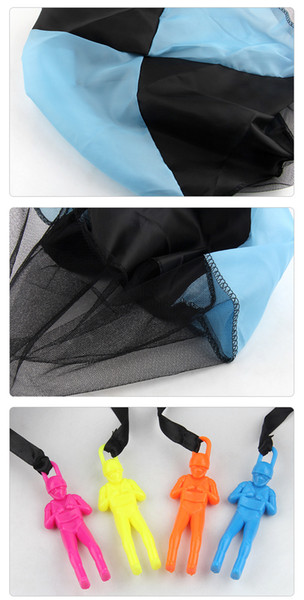 Toy Skydiver Parachute hand throwing parachute Kids Children Outdoor Play Game Outdoor Toys