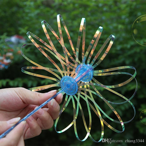 Wholesale-1Pc Funny Plastic Colorful Outdoor Soap Bubble Shook Stick Blowing Play Juggle Amused Active Wands Toys Gifts for Children Kids