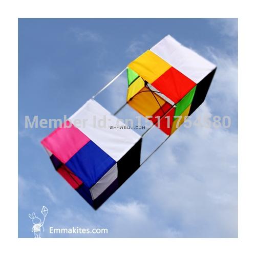 Wholesale-FREE SHIPPING High Quality 3D Box Kite /