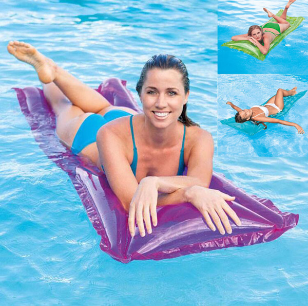 Summer Fun Holiday Island Water Play INTEX Portable Wave Floating Mat Adult Floating Plate Waterbed Inflatable Beach Pad