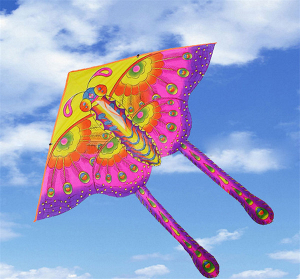 1PCS 50 cm Color Butterfly Kite Hot Medium Traditional Color Butterfly Styles Foldable Kite Outdoor Recreation Products For Kids