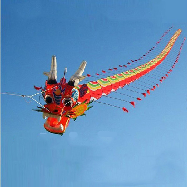 Free Shipping High Quality Chinese Traditional Crafts Dragon Head Centipede Children Kite Seven Meters Long Outdoor parent-child