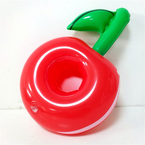 Inflatable Red Apple Cola Beverage Cup Glass Holder Drink Pool Party Floating