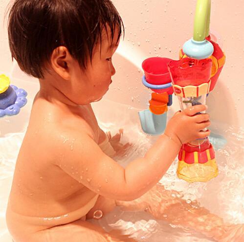 3pcs/lot Baby Bath Toys Toddler Boy Plastic Bath Swim Water Whirly Wand Cup Beach Kids Toys for Children