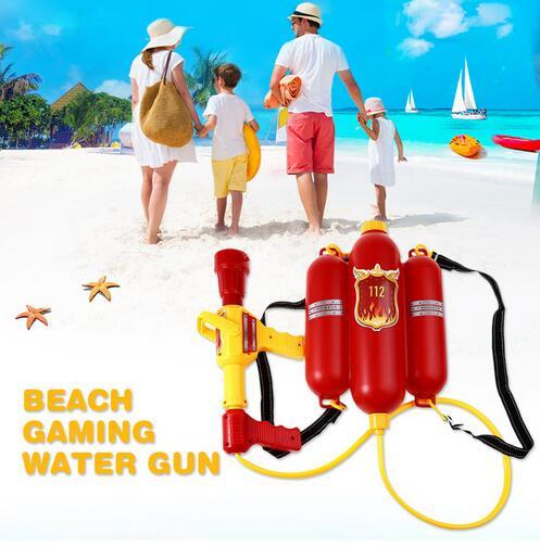 Child Summer Beach Gaming Water Gun Kids Outdoor Super Soaker Blaster Fire Backpack Pressure Squirt Pool Toy Brithday Xmas Gifts