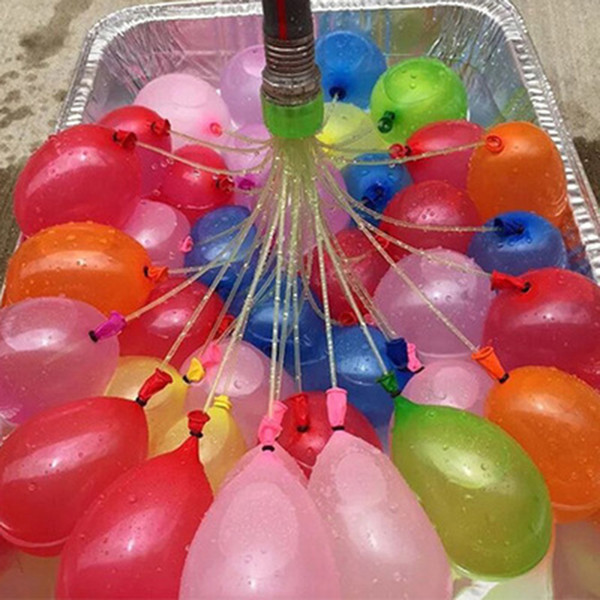 HOT Water Balls 1 Lot =3pcs=111 Balloons Water Bomb Pump Rapid Injection Summer Beach Games Water inflatable Sprinking Ballons STY083