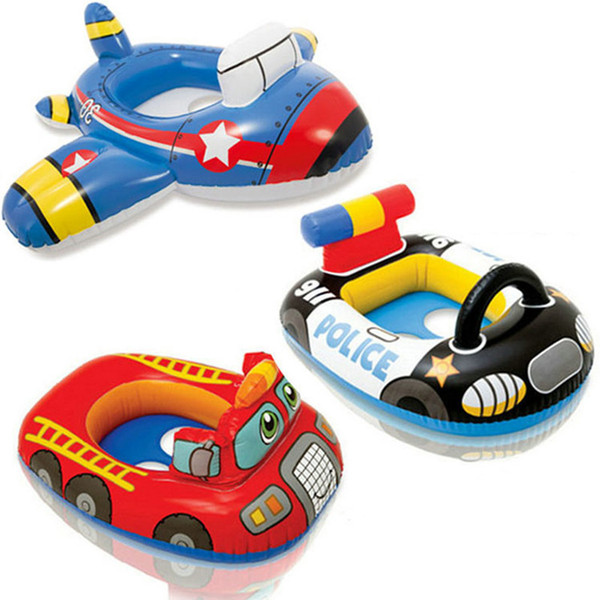 Cartoon car airplane baby ring floating ring swimming laps swimming ring life buoy child seat Float in the pool baby float