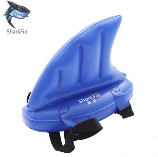 Creative Swim Artifact Kids Water Toys Learning To Shark Fins Copycat Inflatable Upset Children Swimming Pool Floats Rings Accessories
