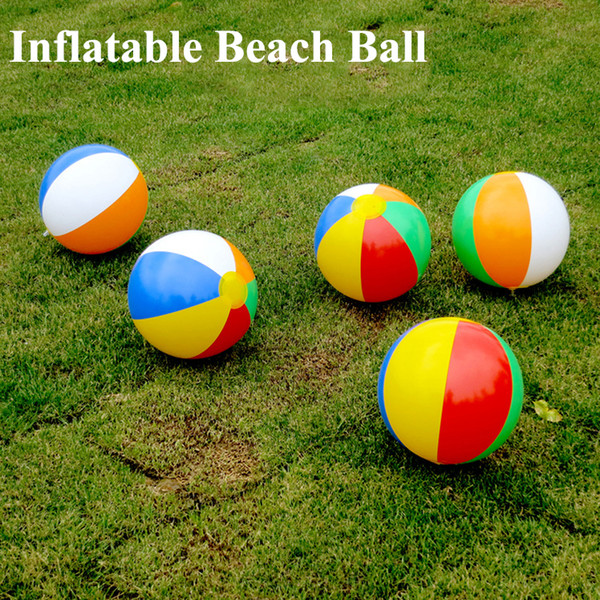 23cm Inflatable Beach Ball Multi-colour Outdoor Beach Ball Water Sports Balloon Water Toys Best Summer Toys For Children