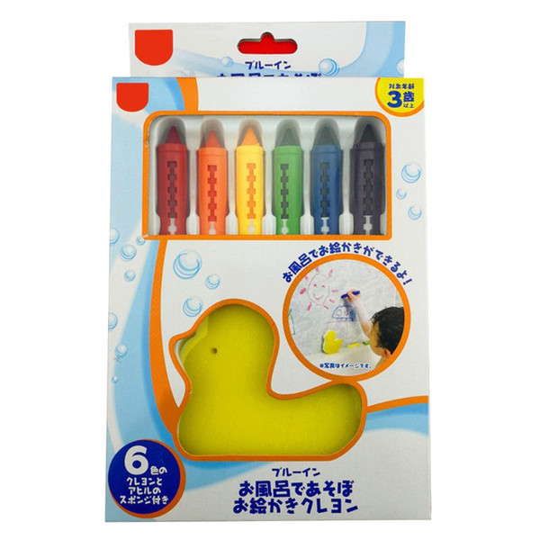 6Pcs Colored Crayon Paint Drawing Marker Pen Kids DIY Bathroom Graffiti Pencils Erasable Children Art Tool Educational Toy