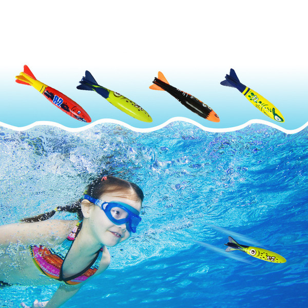 New Summber Water Throwing Toys Underwater Torpedo Swimming Pool Toy Swim Dive Torpedo Toys For Children Sport toys