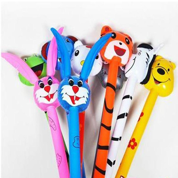 Cartoon Inflatabel Animal Long Inflatable Hammer No wounding weapon Stick Children Toys Inflatable toys Kids Toys Free 