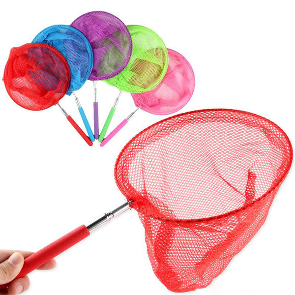 Kids Fishing Toys Telescopic Butterfly Net Extendable Insect Catching Net Anti Slip Grip Fishing Nets for Kids Play Catching Bug