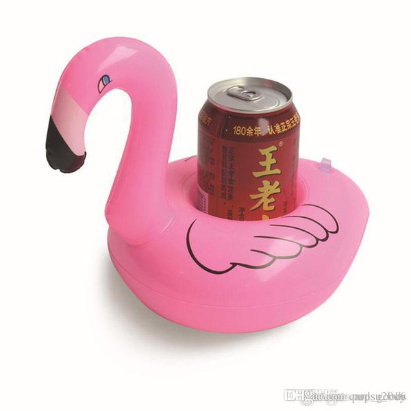 Flamingo Inflatable Drink Botlle Holder Lovely Pink Floating Bath Drink holder Flamingo Float Best swimming pool Supplies