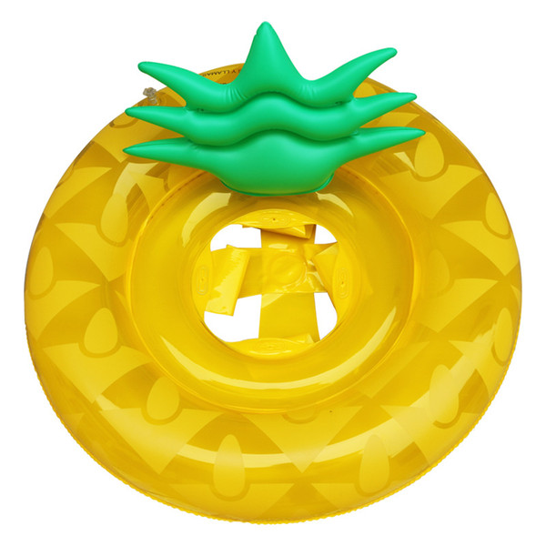 Factory Direct Sale New Children Pineapple Seat Ring Baby Pineapple Sitting Ring Baby Inflatable Swimming Ring Baby Kids' Floats
