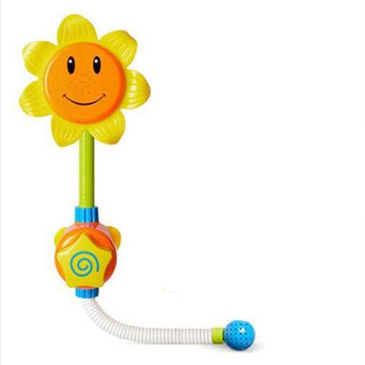 Kids Children Baby Bath Toy Sunflower Shower Faucet Bath Water Play Learning Toy Gift Retail Package YH1015