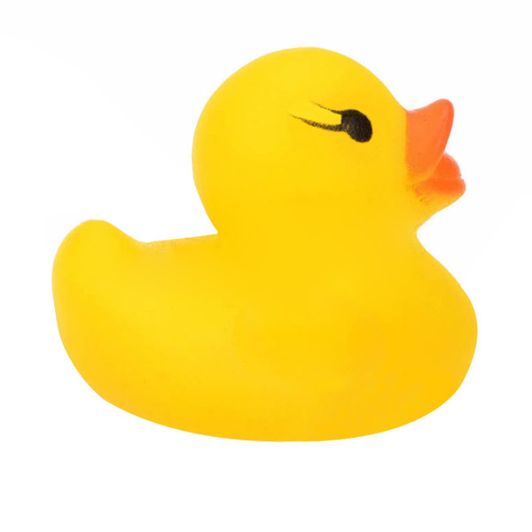 Yellow Baby Children Bath Toys Cute Rubber Squeaky Duck Ducky L00028 CAD